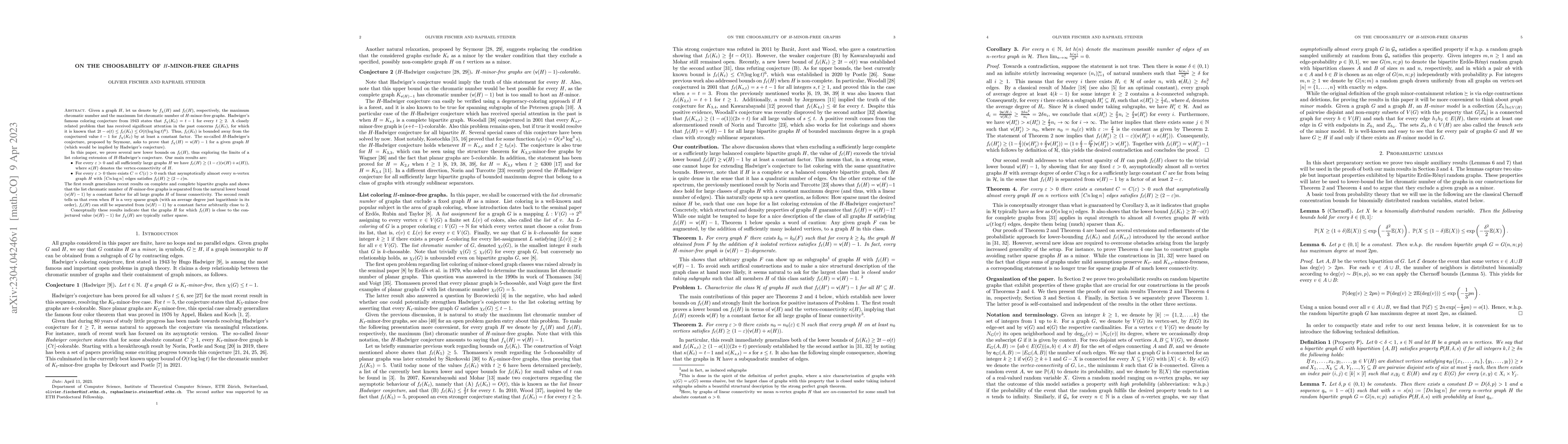 Thumbnail for On the choosability of $H$-minor-free graphs