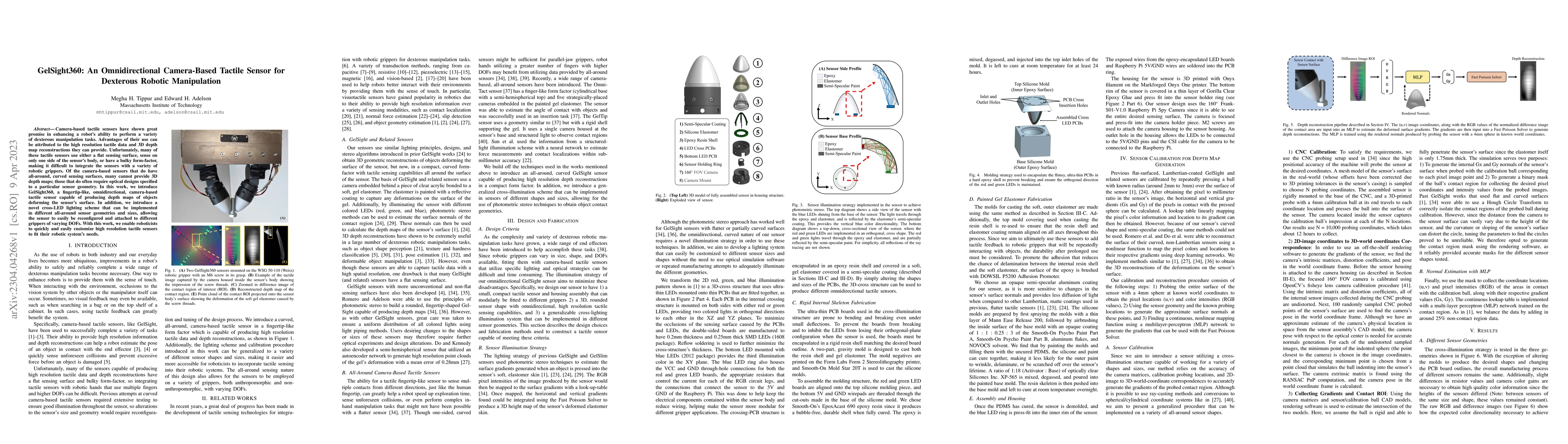 Thumbnail for GelSight360: An Omnidirectional Camera-Based Tactile Sensor for
  Dexterous Robotic Manipulation