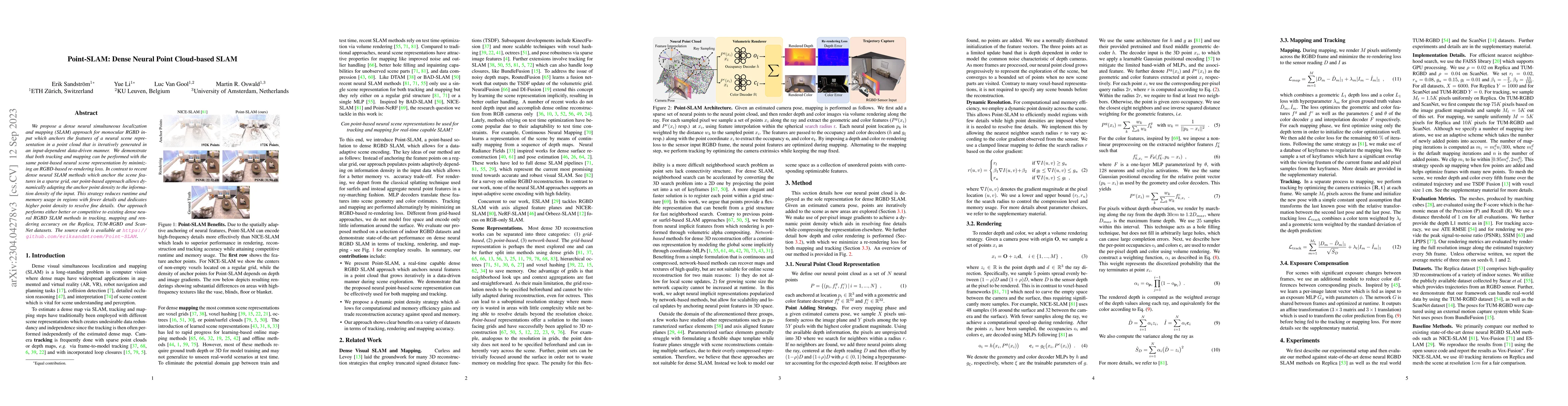 Thumbnail for Point-SLAM: Dense Neural Point Cloud-based SLAM