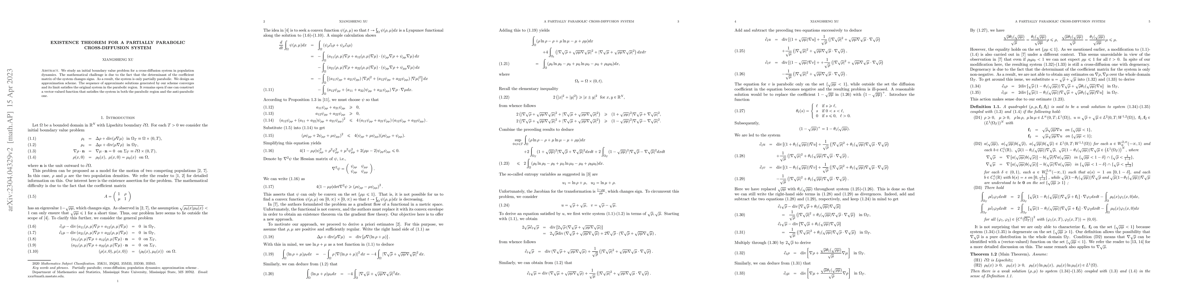 Thumbnail for Existence theorem for a partially parabolic cross-diffusion system