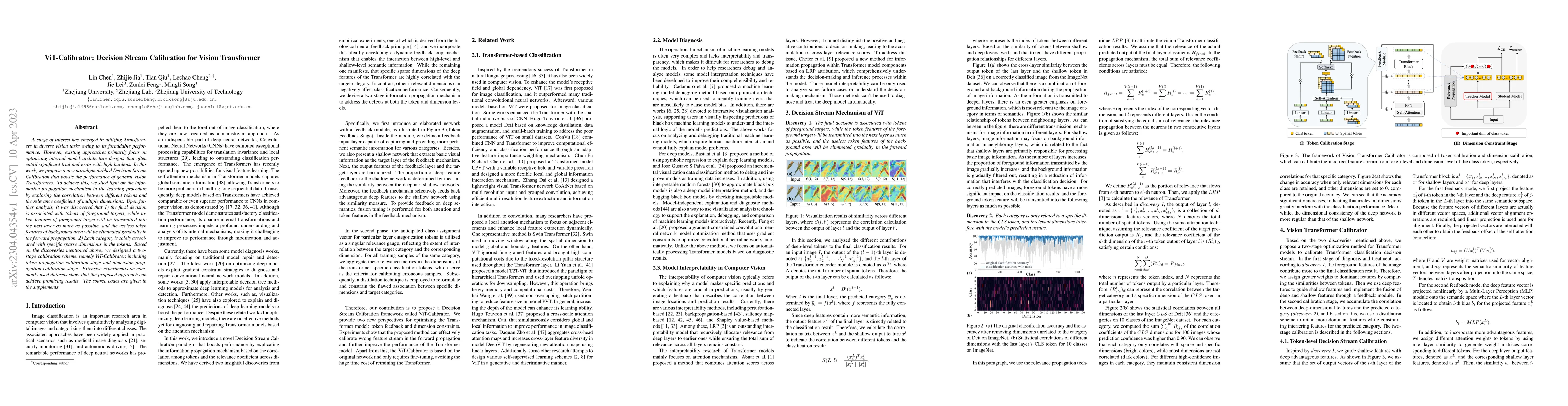 Thumbnail for ViT-Calibrator: Decision Stream Calibration for Vision Transformer