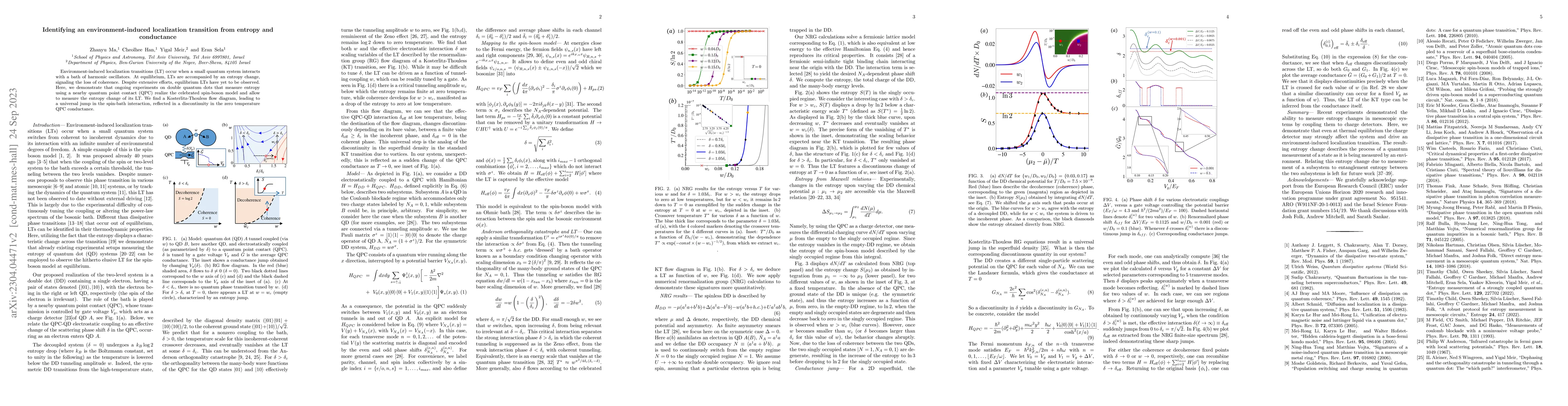 Thumbnail for Identifying an environment-induced localization transition from entropy
  and conductance