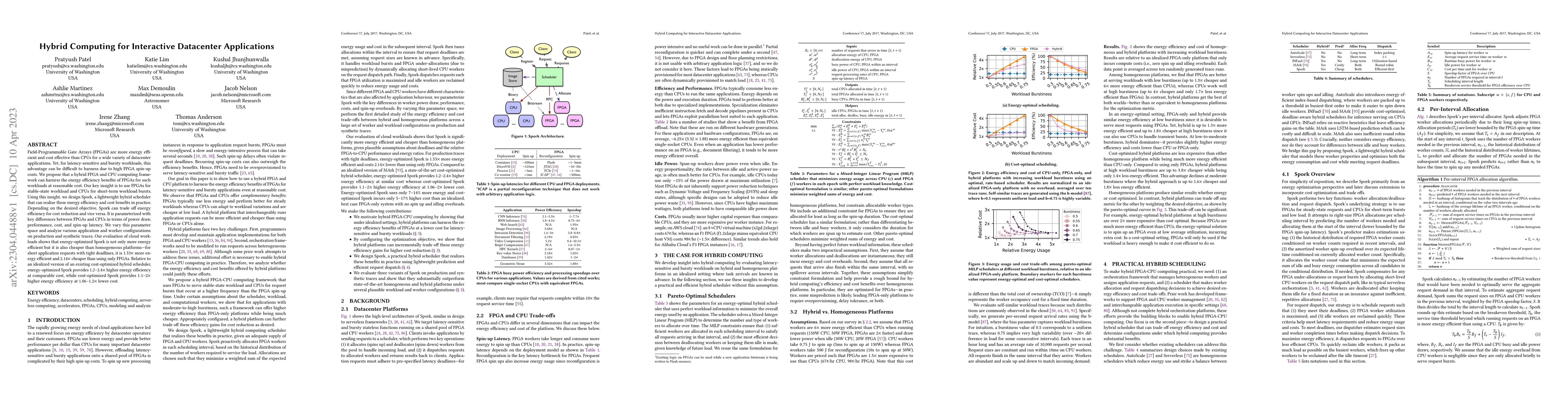 Thumbnail for Hybrid Computing for Interactive Datacenter Applications