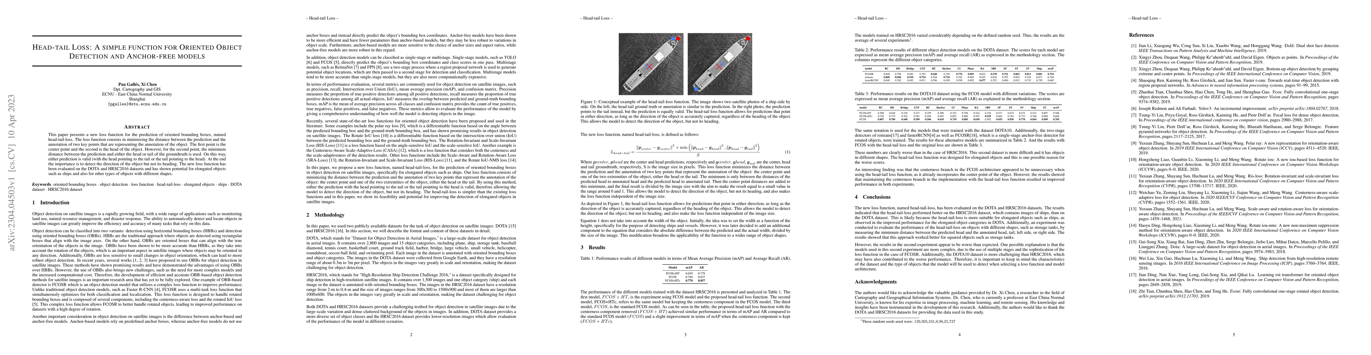 Thumbnail for Head-tail Loss: A simple function for Oriented Object Detection and
  Anchor-free models