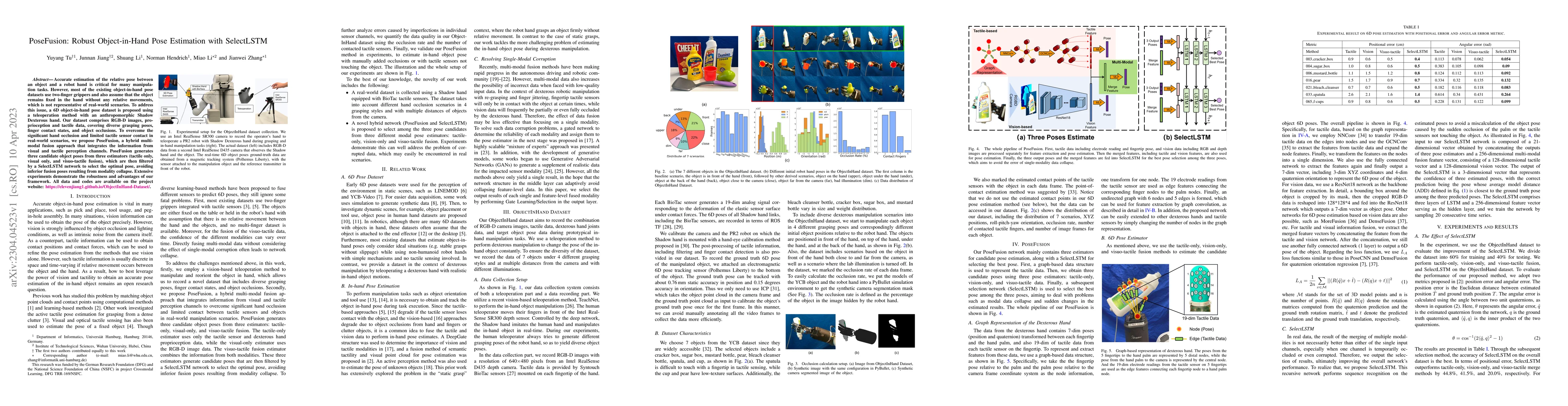 Thumbnail for PoseFusion: Robust Object-in-Hand Pose Estimation with SelectLSTM