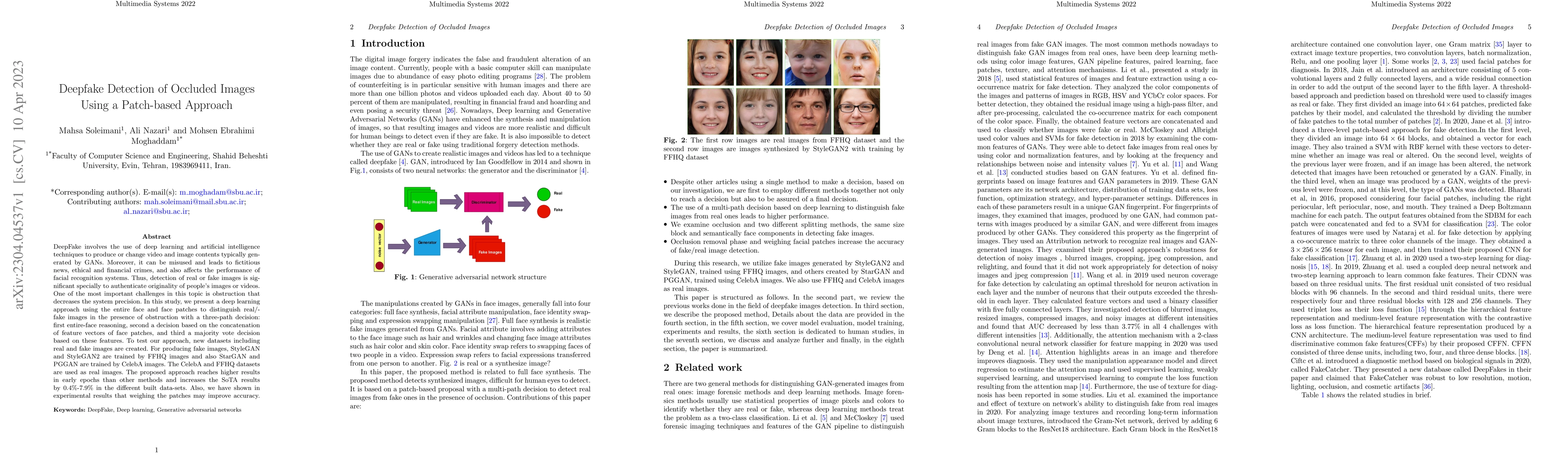 Thumbnail for Deepfake Detection of Occluded Images Using a Patch-based Approach