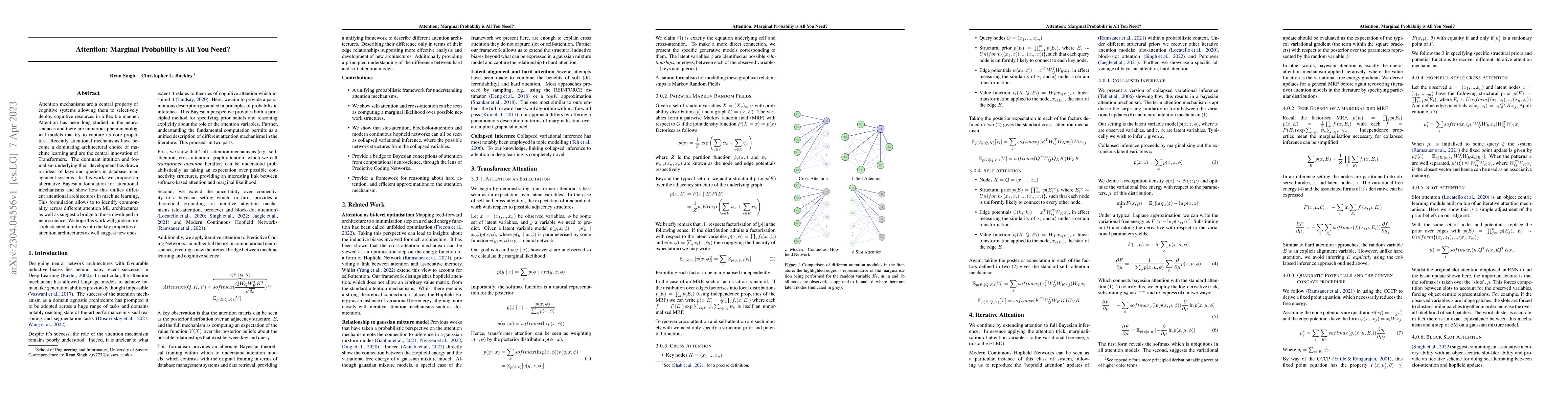 Thumbnail for Attention: Marginal Probability is All You Need?