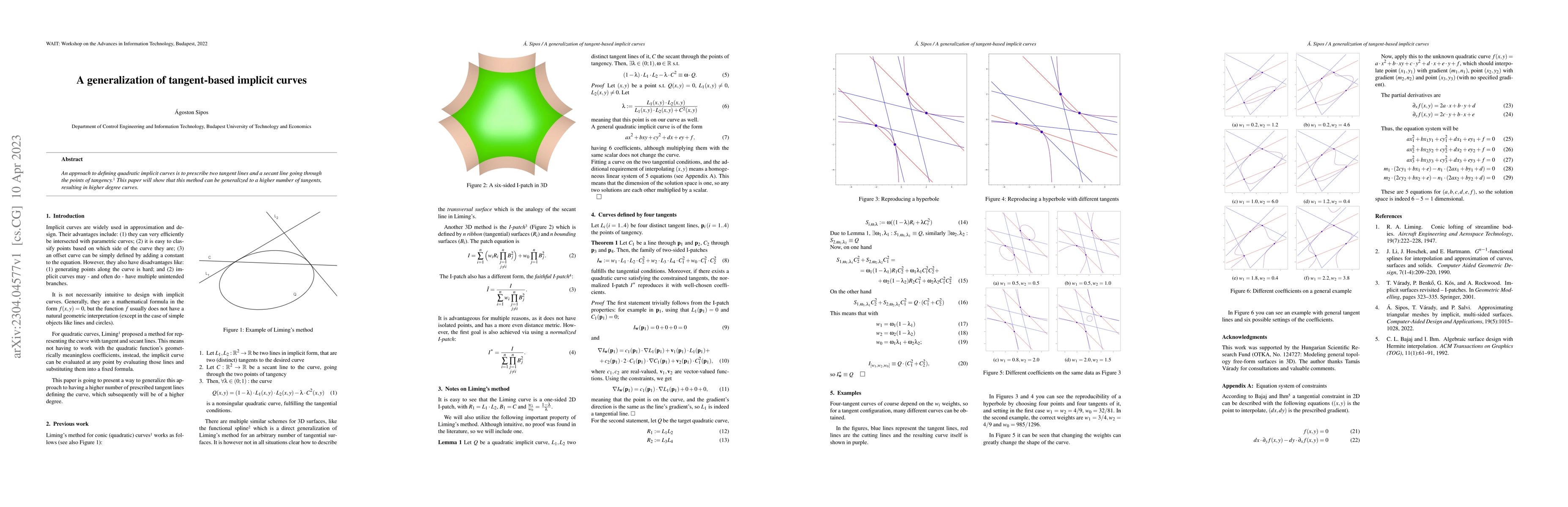 Thumbnail for A generalization of tangent-based implicit curves