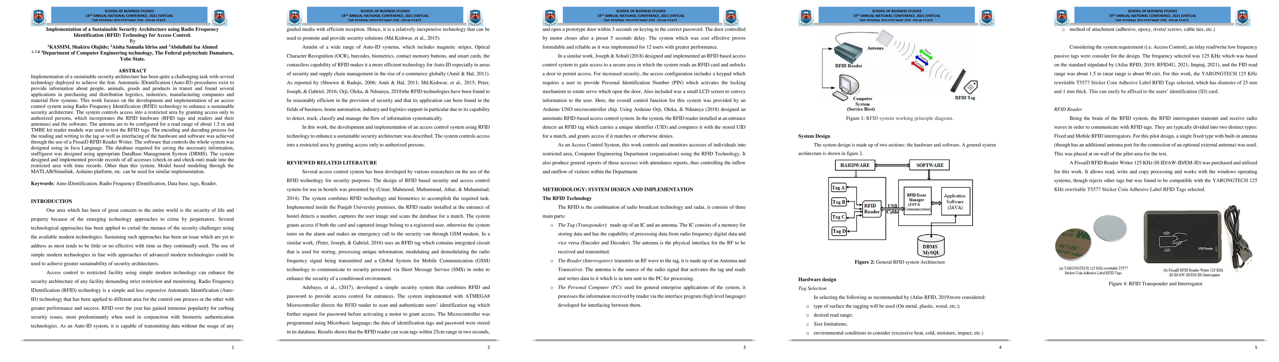 Thumbnail for Implementation of a Sustainable Security Architecture using Radio
  Frequency Identification (RFID) Technology for Access Control