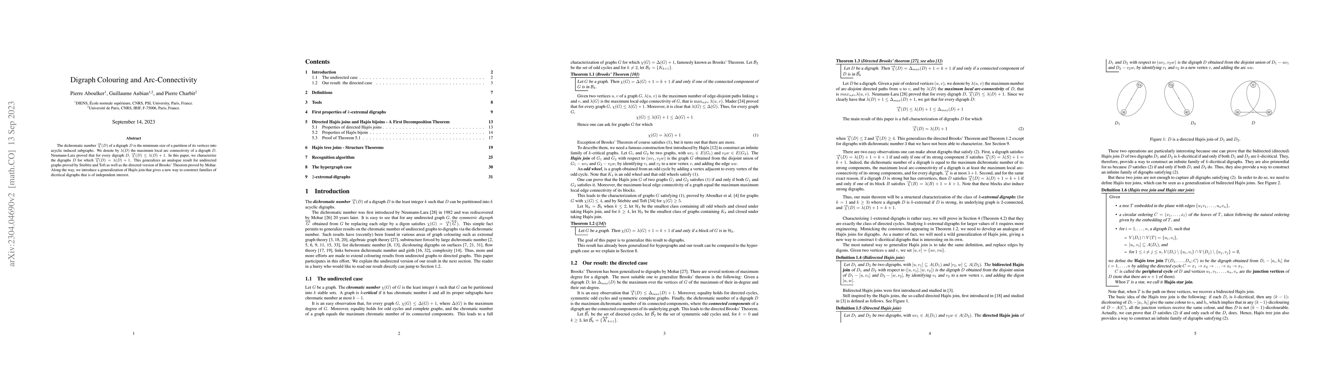 Thumbnail for Digraph Colouring and Arc-Connectivity