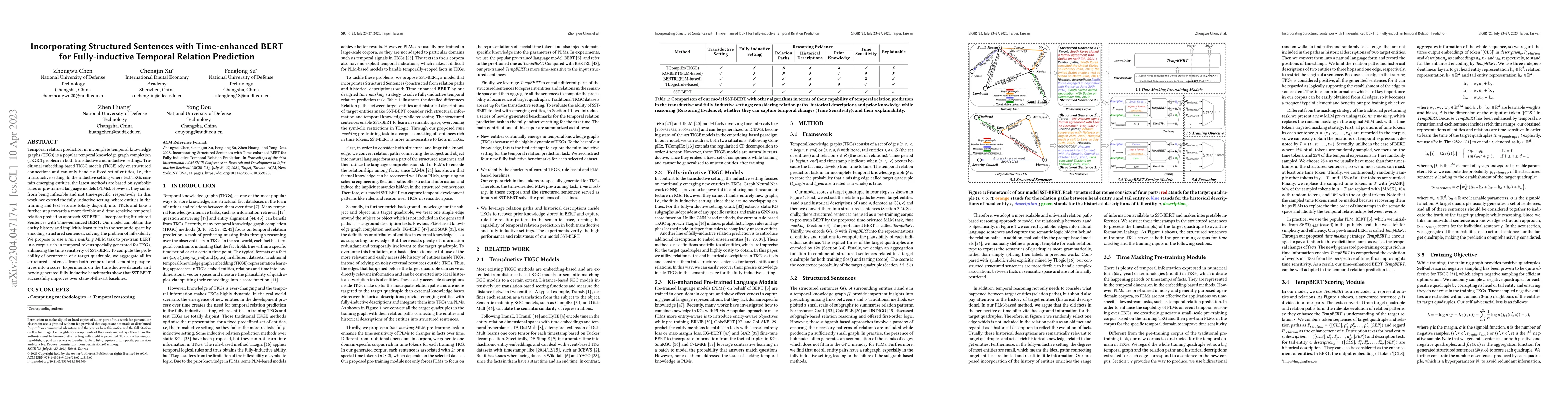 Thumbnail for Incorporating Structured Sentences with Time-enhanced BERT for
  Fully-inductive Temporal Relation Prediction