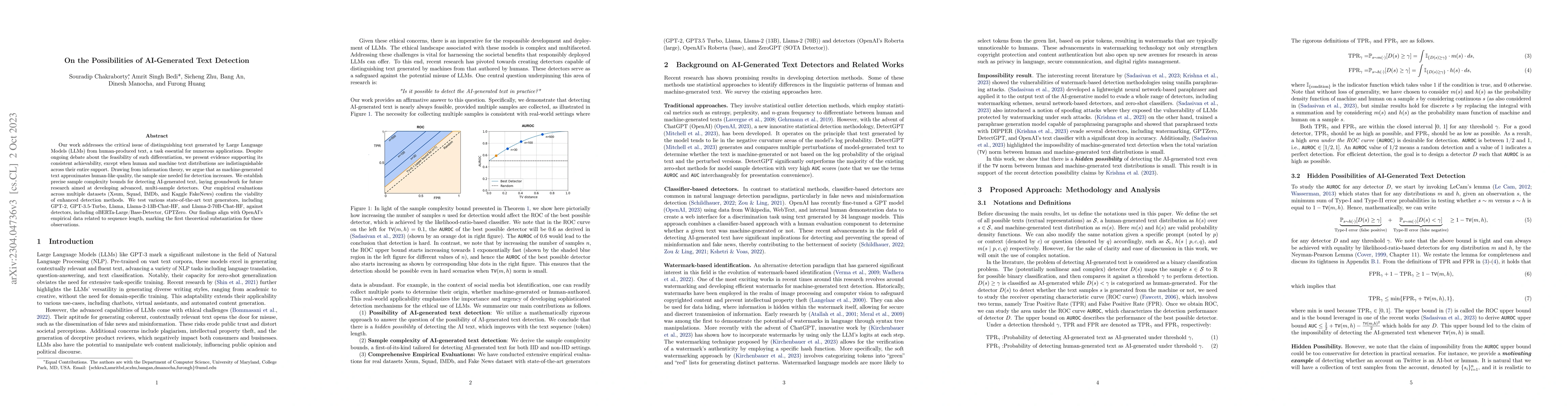 Thumbnail for On the Possibilities of AI-Generated Text Detection