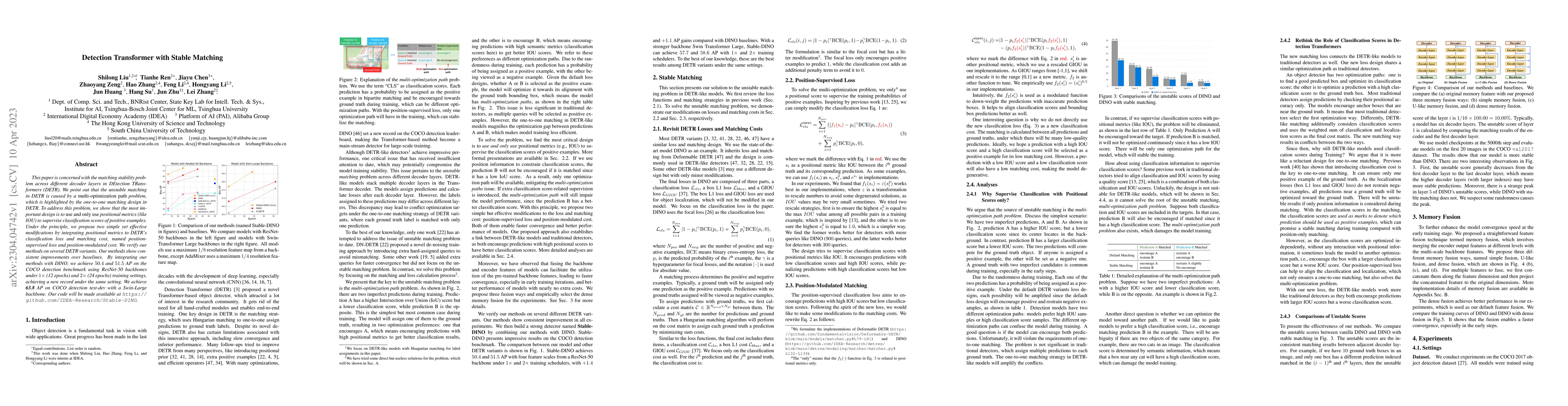 Thumbnail for Detection Transformer with Stable Matching