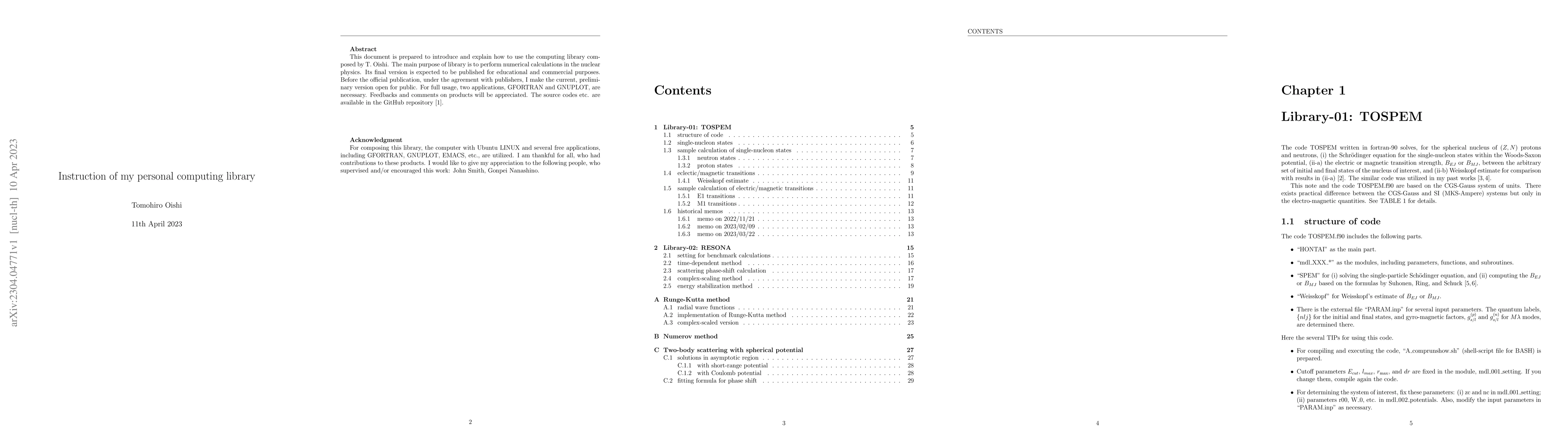 Thumbnail for Instruction of my personal computing library