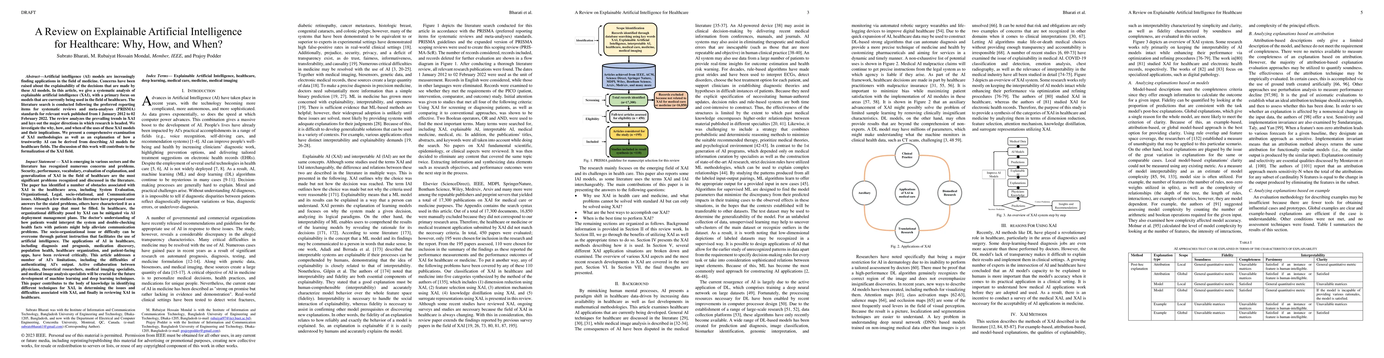 Thumbnail for A Review on Explainable Artificial Intelligence for Healthcare: Why,
  How, and When?