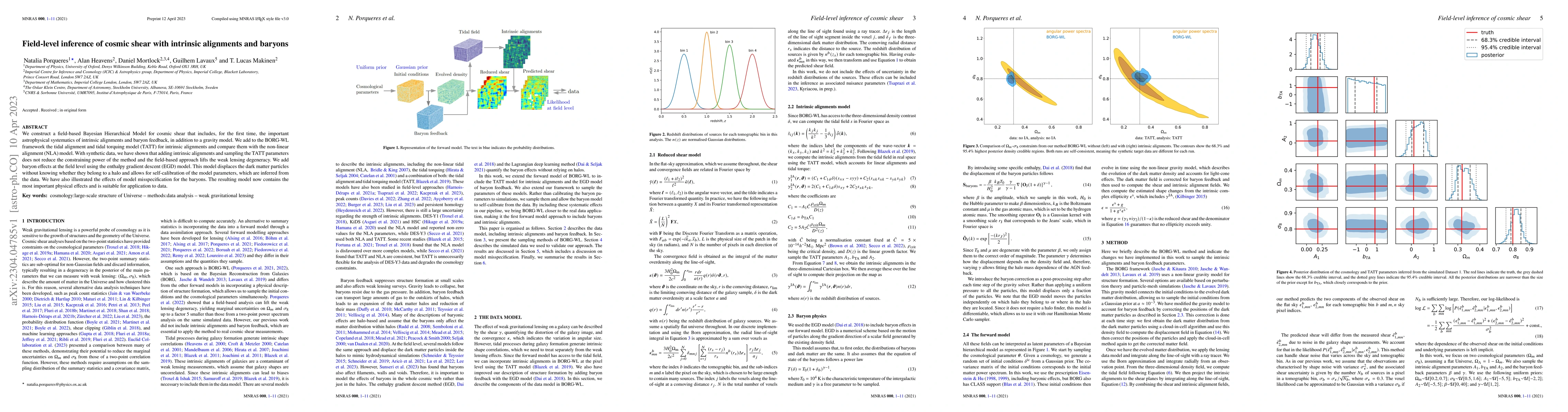 Thumbnail for Field-level inference of cosmic shear with intrinsic alignments and
  baryons