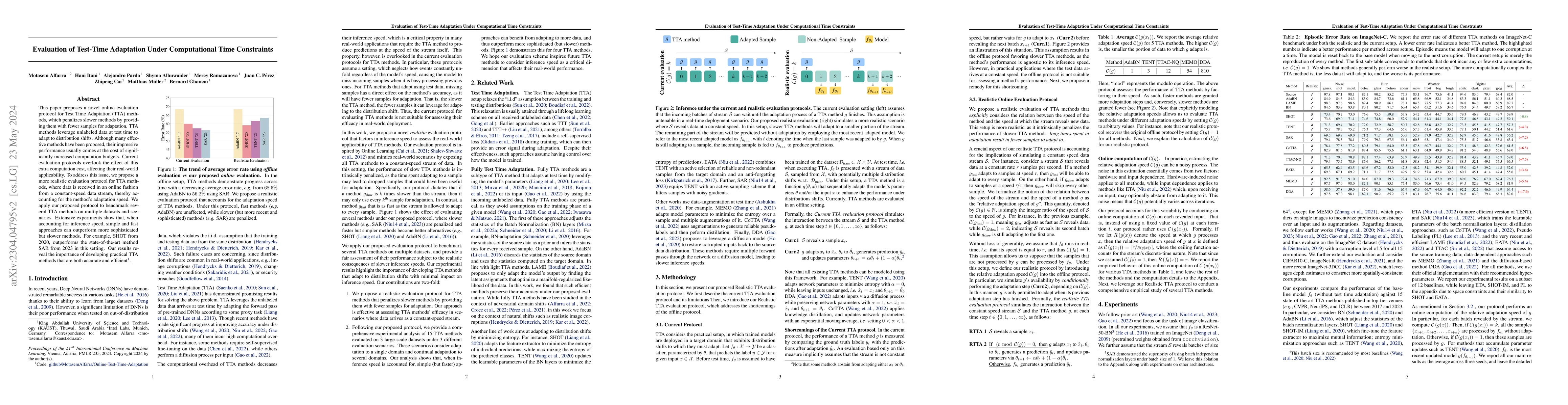 Thumbnail for Evaluation of Test-Time Adaptation Under Computational Time Constraints