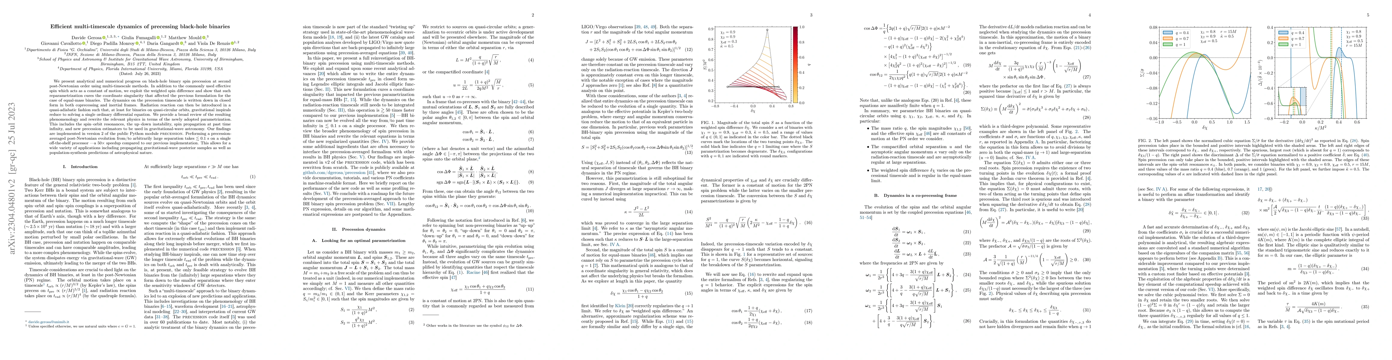 Thumbnail for Efficient multi-timescale dynamics of precessing black-hole binaries