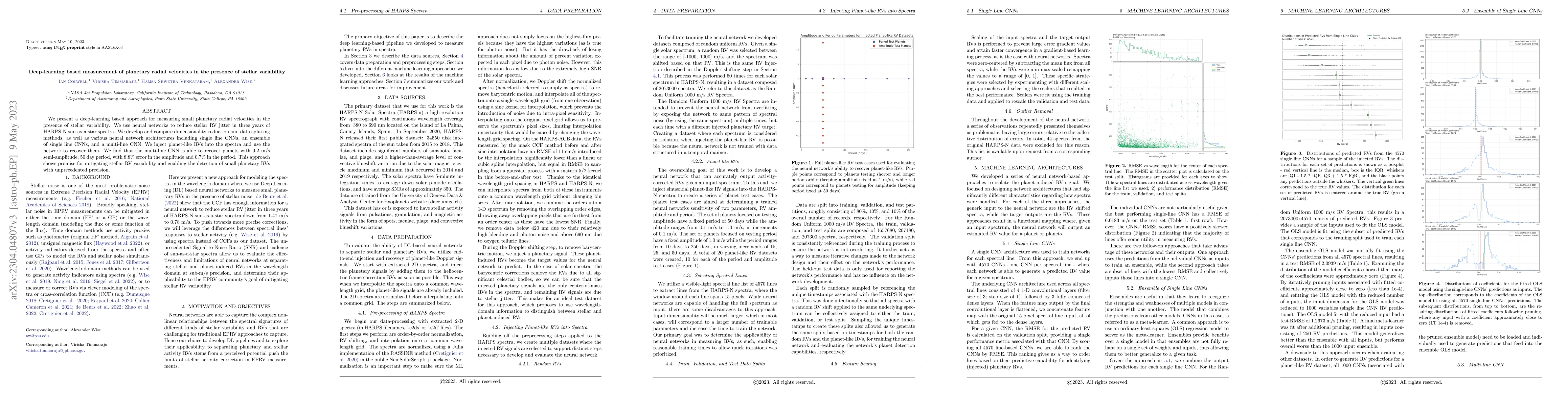 Thumbnail for Deep-learning based measurement of planetary radial velocities in the
  presence of stellar variability