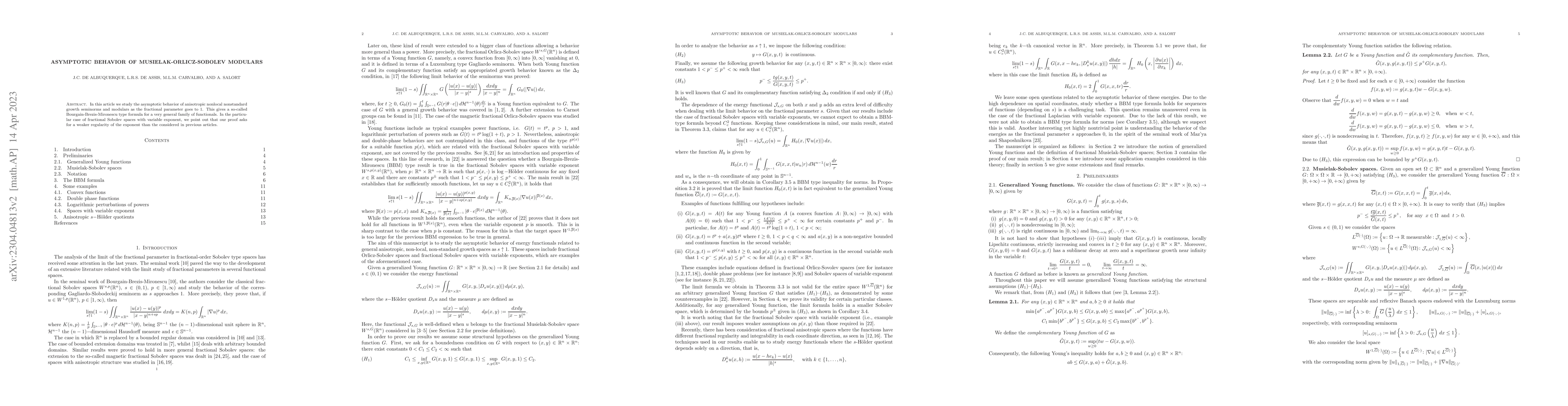 Thumbnail for Asymptotic behavior of Musielak-Orlicz-Sobolev modulars