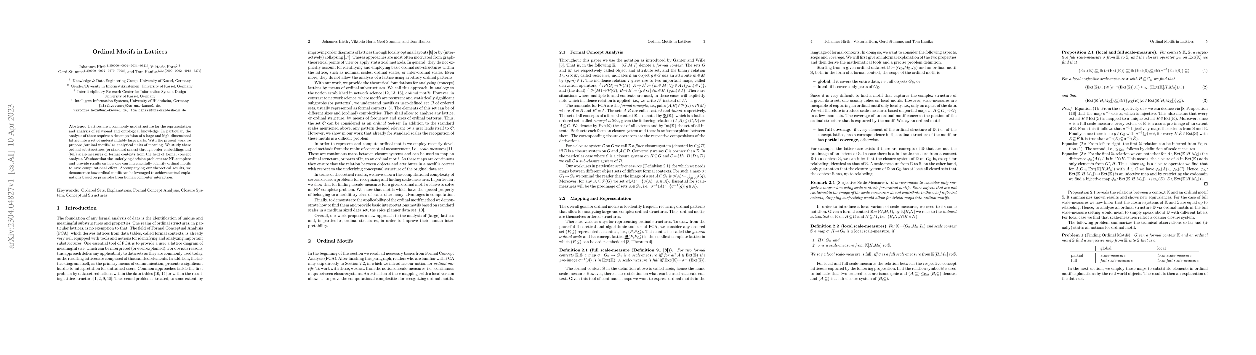Thumbnail for Ordinal Motifs in Lattices