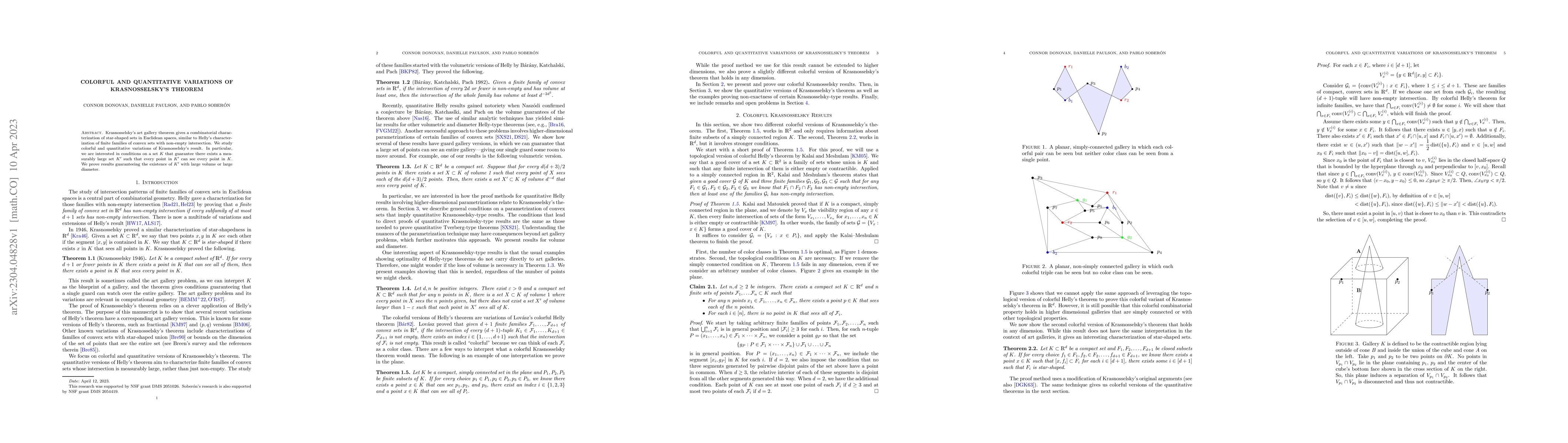 Thumbnail for Colorful and Quantitative Variations of Krasnosselsky's Theorem