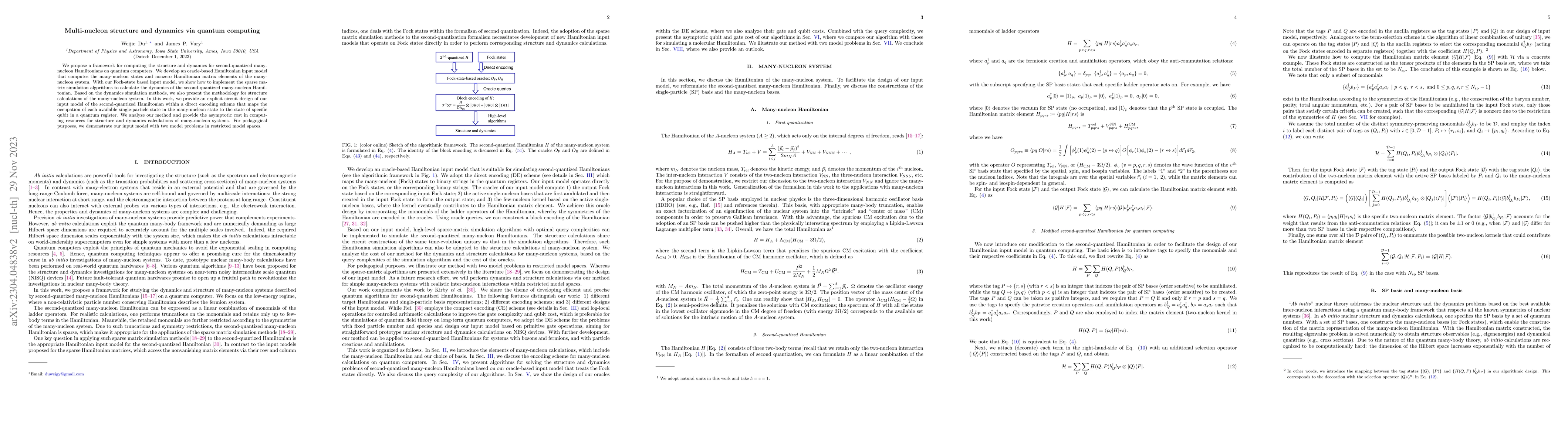 Thumbnail for Multi-nucleon structure and dynamics via quantum computing