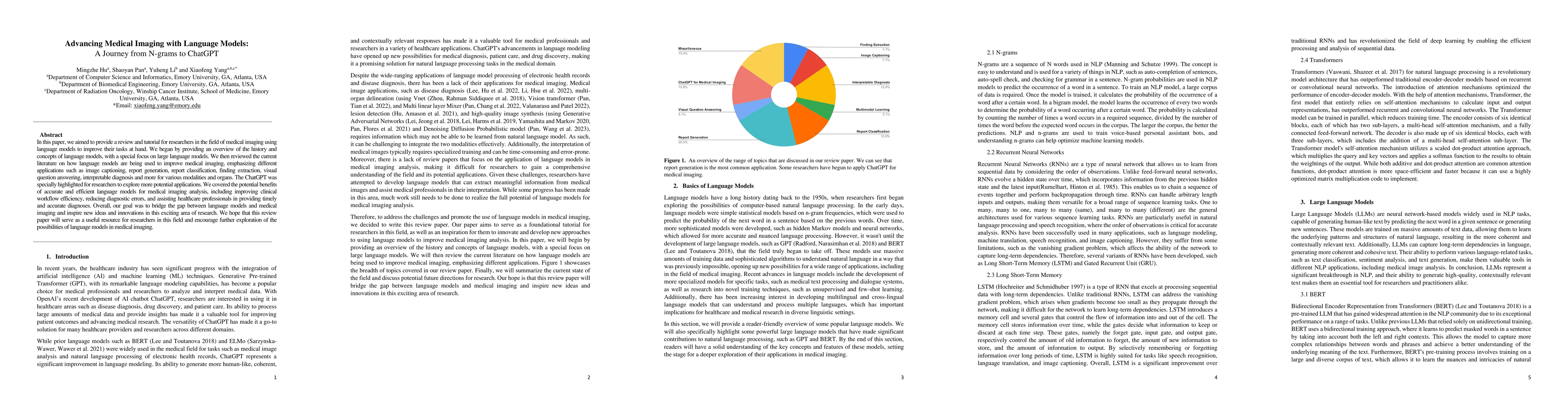 Thumbnail for Advancing Medical Imaging with Language Models: A Journey from N-grams
  to ChatGPT