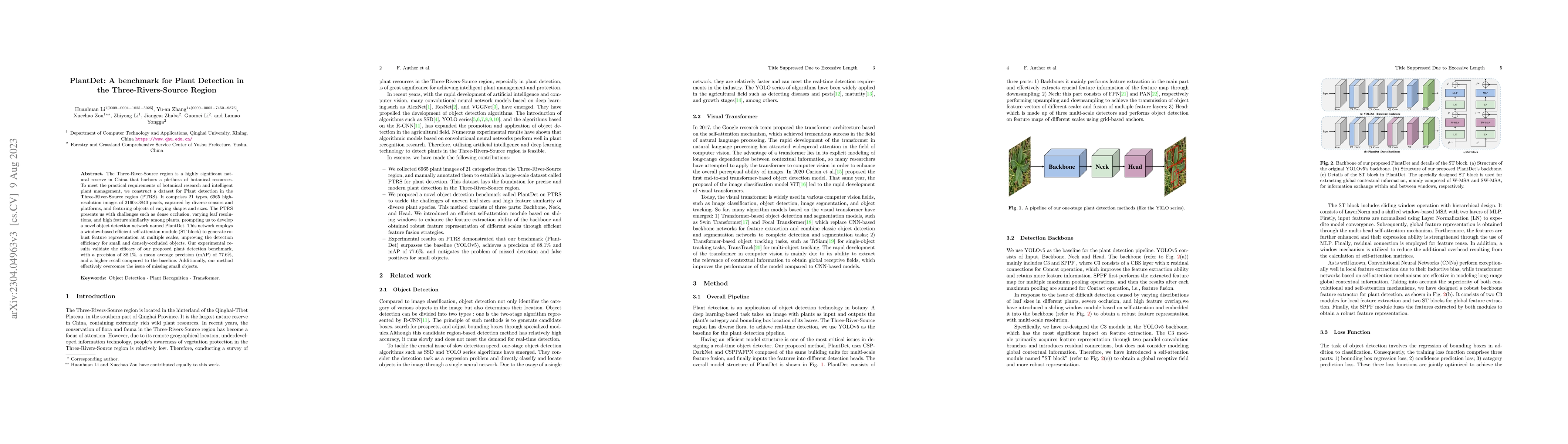 Thumbnail for PlantDet: A benchmark for Plant Detection in the Three-Rivers-Source
  Region