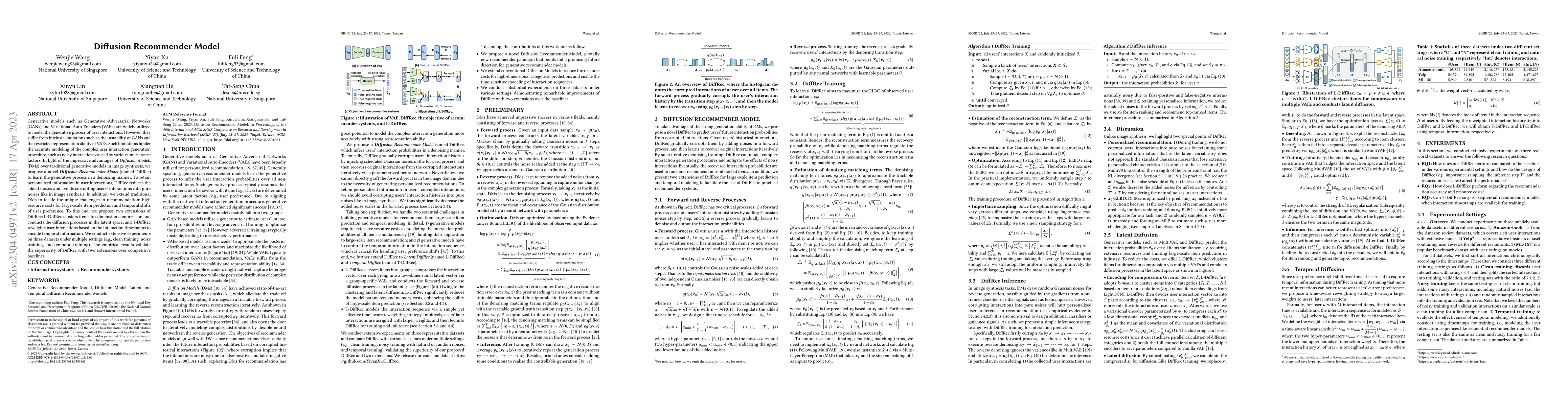 Thumbnail for Diffusion Recommender Model