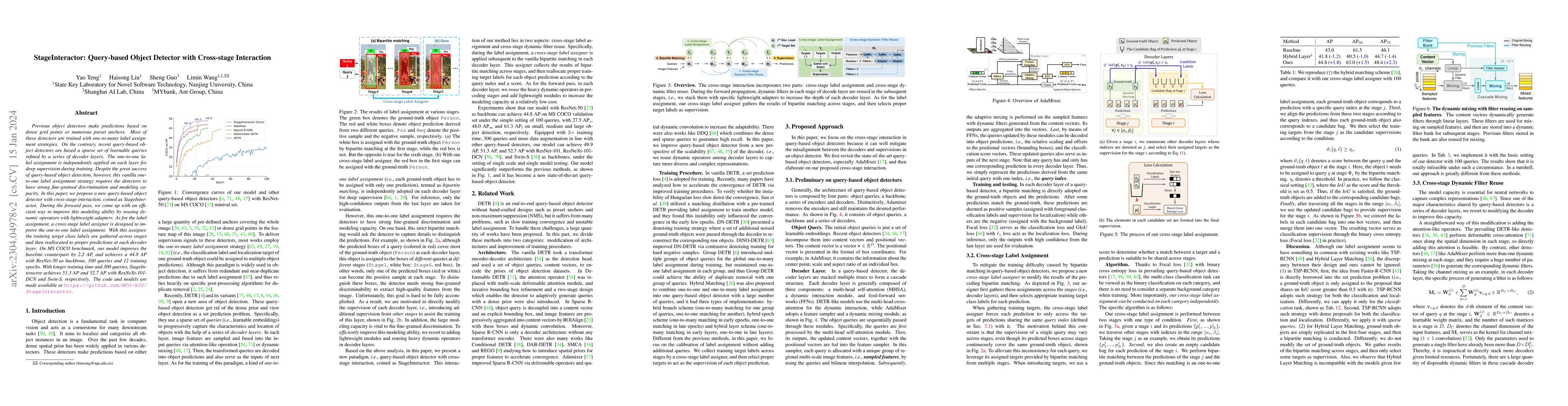 Thumbnail for StageInteractor: Query-based Object Detector with Cross-stage
  Interaction