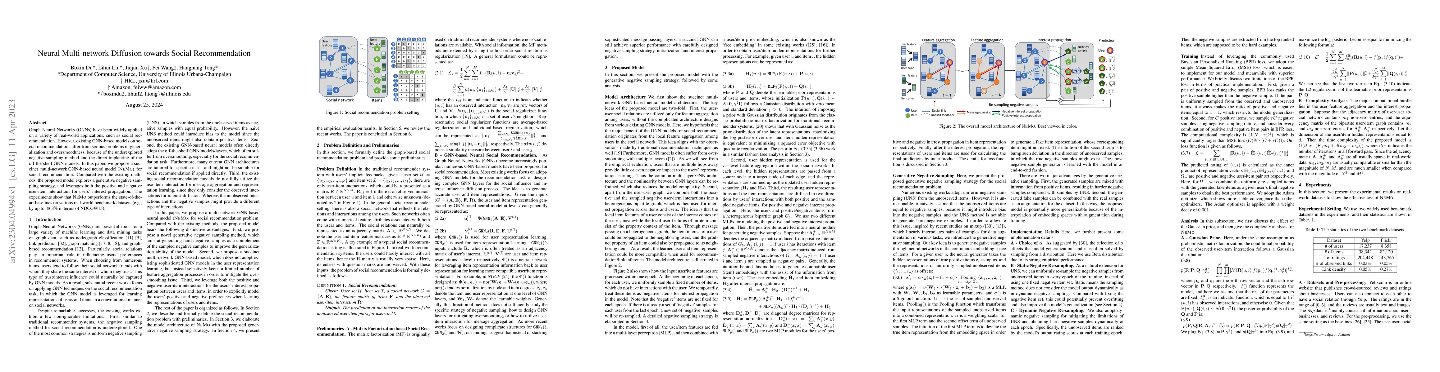 Thumbnail for Neural Multi-network Diffusion towards Social Recommendation