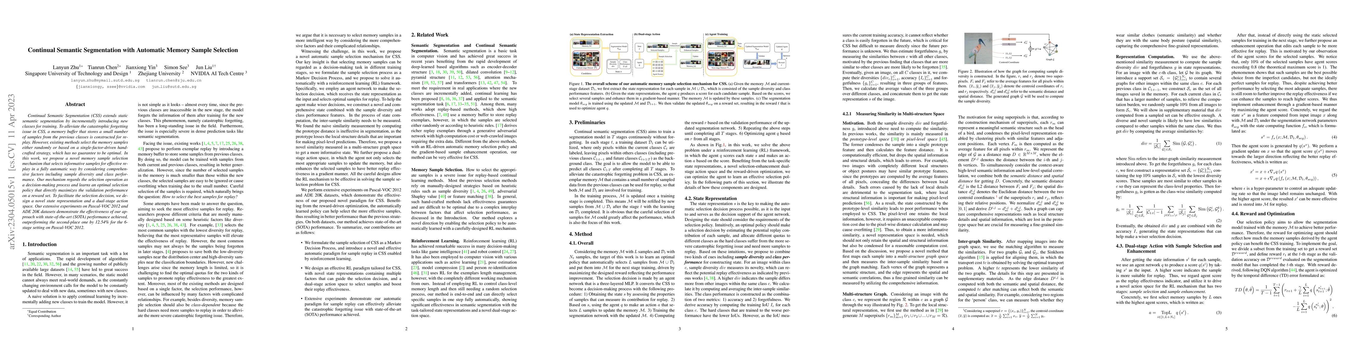 Thumbnail for Continual Semantic Segmentation with Automatic Memory Sample Selection