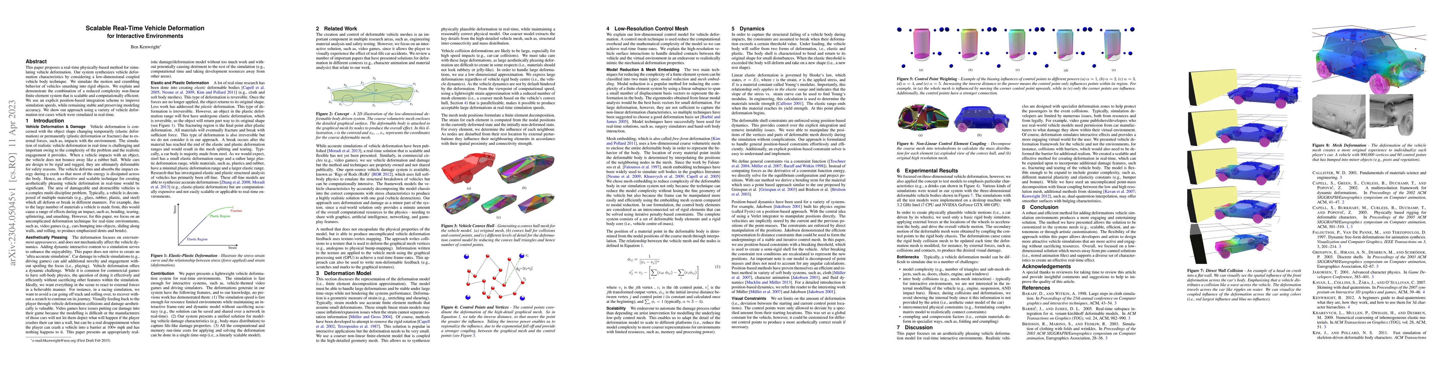 Thumbnail for Scalable Real-Time Vehicle Deformation for Interactive Environments