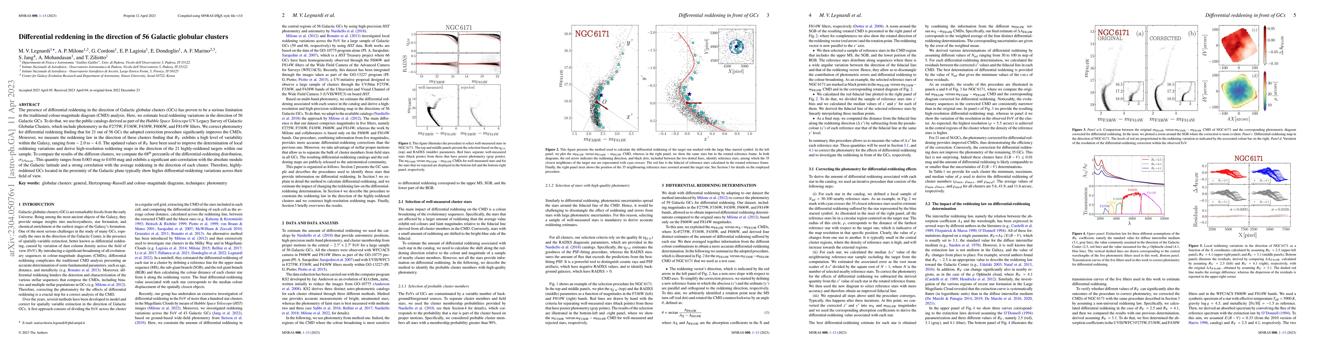 Thumbnail for Differential reddening in the direction of 56 Galactic globular clusters