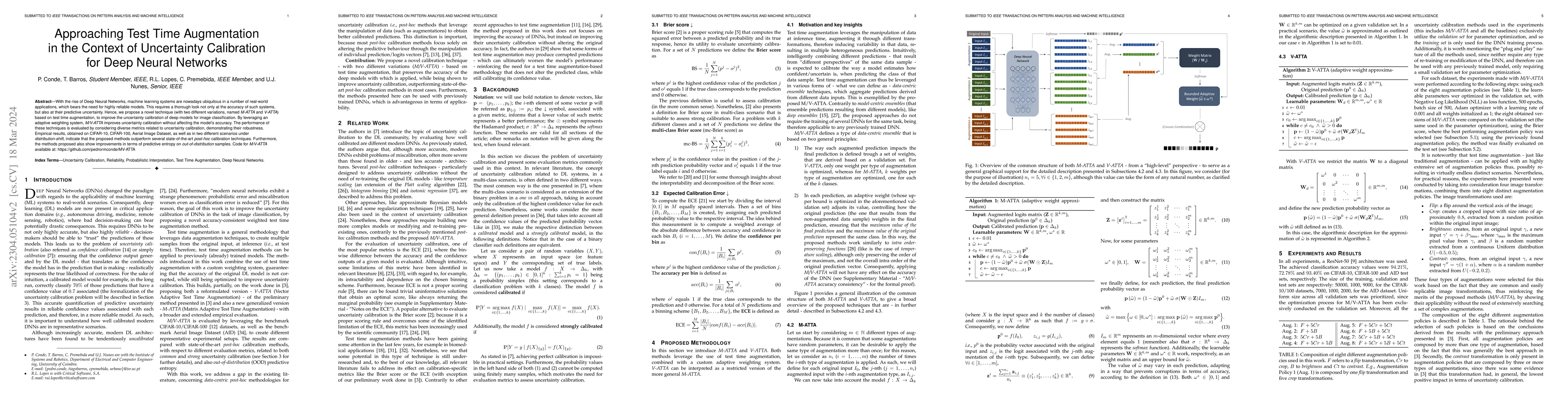 Thumbnail for Approaching Test Time Augmentation in the Context of Uncertainty
  Calibration for Deep Neural Networks