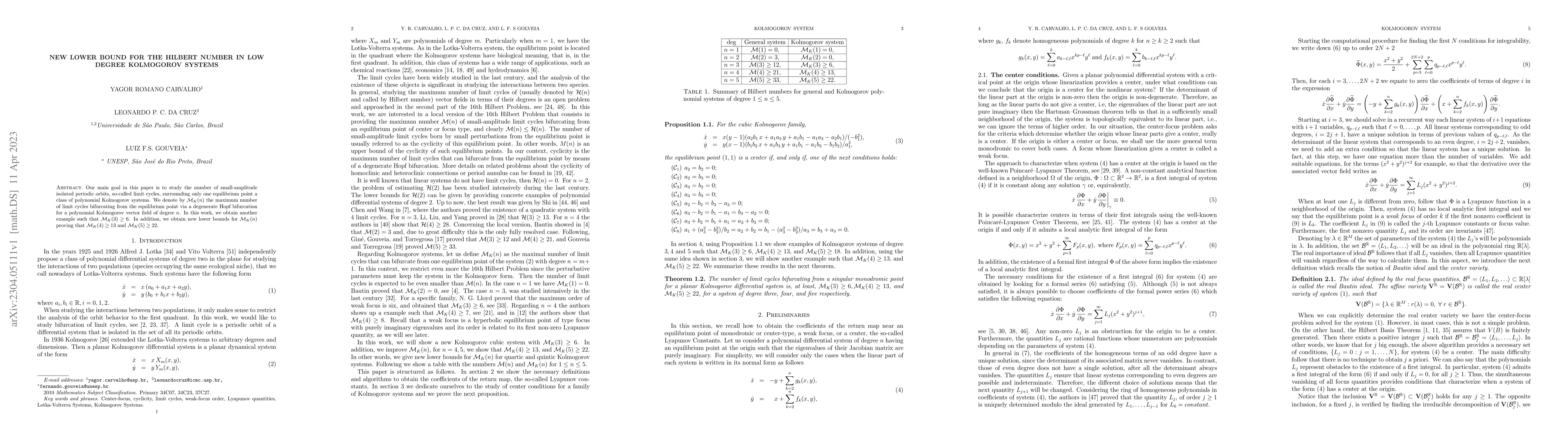 Thumbnail for New lower bound for the Hilbert number in low degree Kolmogorov systems