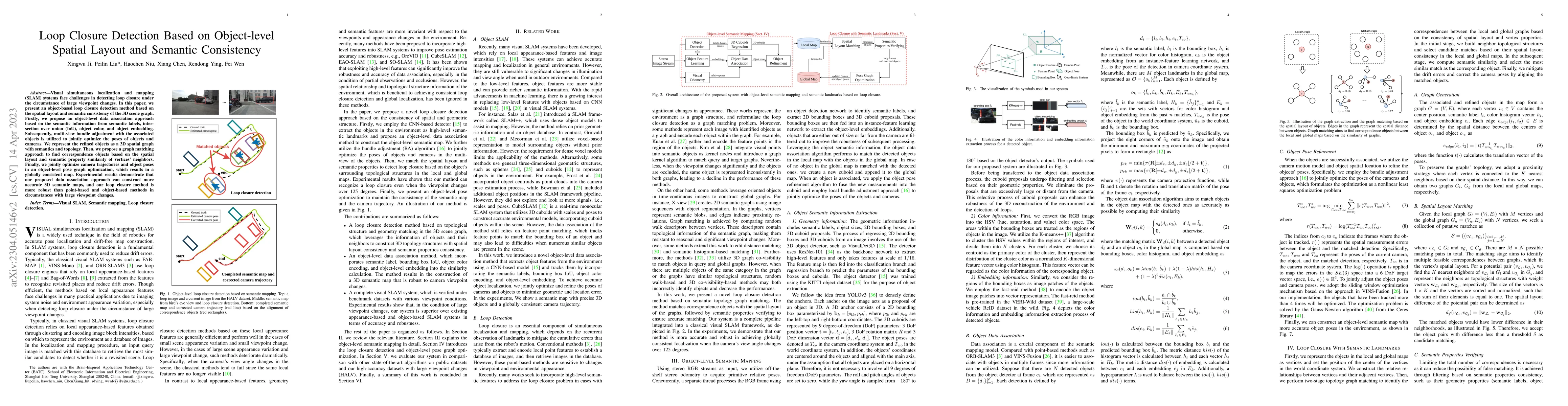 Thumbnail for Loop Closure Detection Based on Object-level Spatial Layout and Semantic
  Consistency