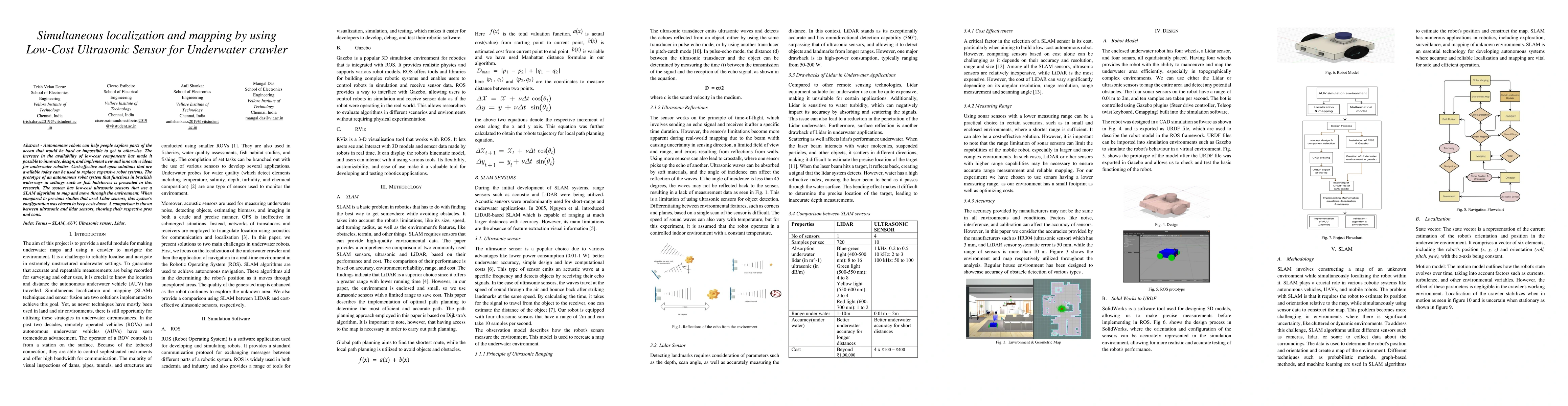 Thumbnail for Simultaneous localization and mapping by using Low-Cost Ultrasonic
  Sensor for Underwater crawler