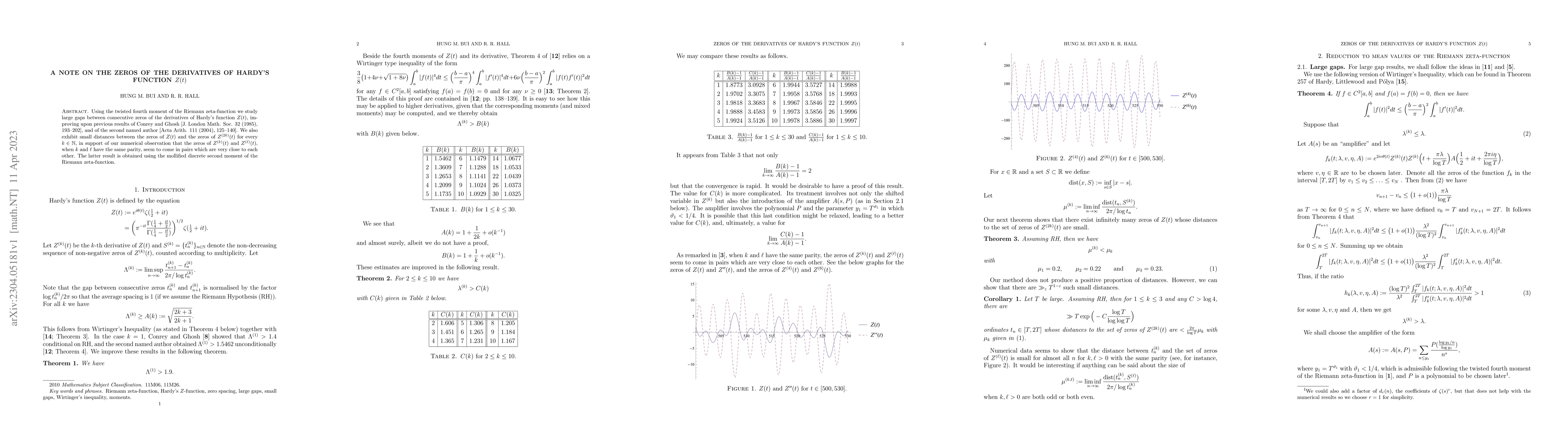Thumbnail for A note on the zeros of the derivatives of Hardy's function $Z(t)$