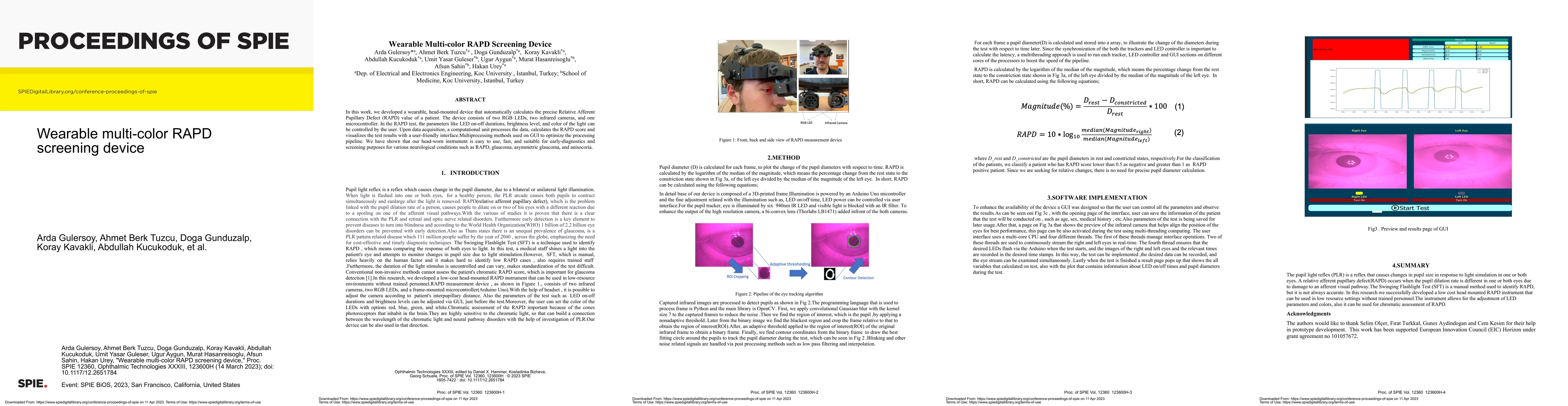 Thumbnail for Wearable multi-color RAPD screening device