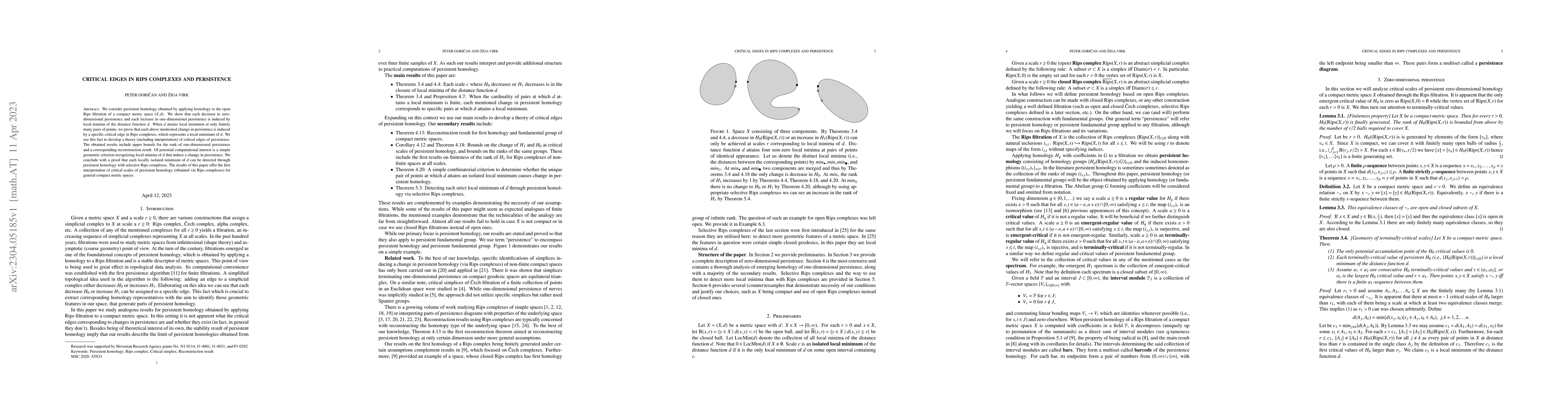 Thumbnail for Critical edges in Rips complexes and persistence