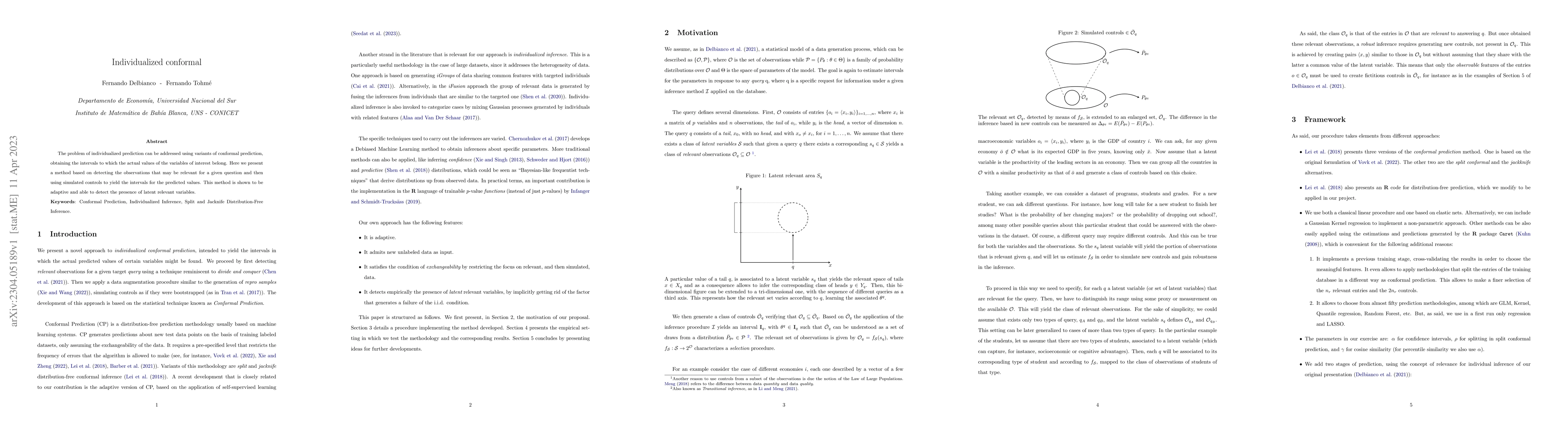 Thumbnail for Individualized Conformal