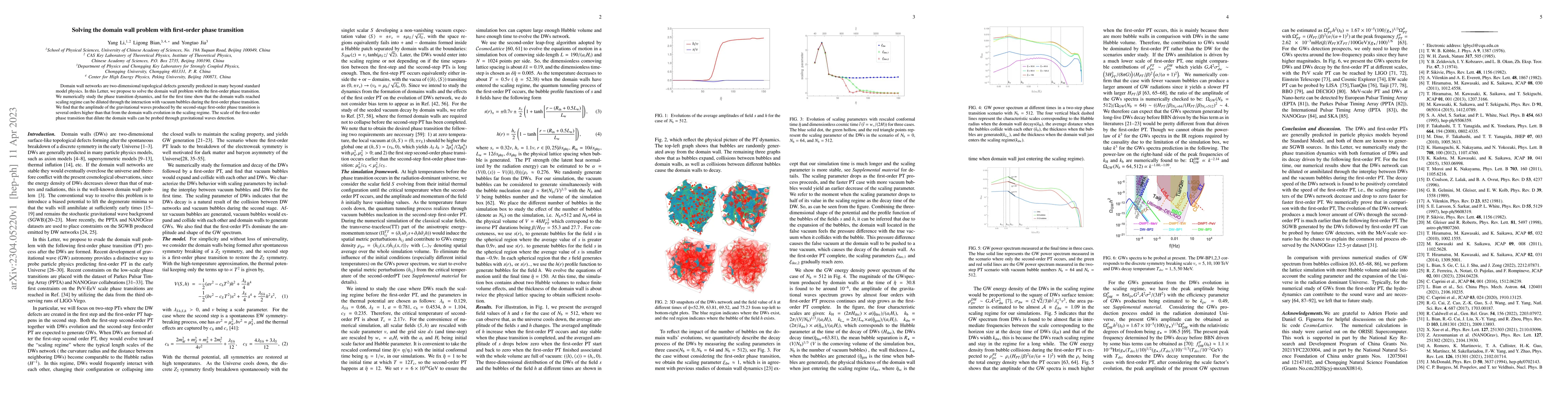 Thumbnail for Solving the domain wall problem with first-order phase transition