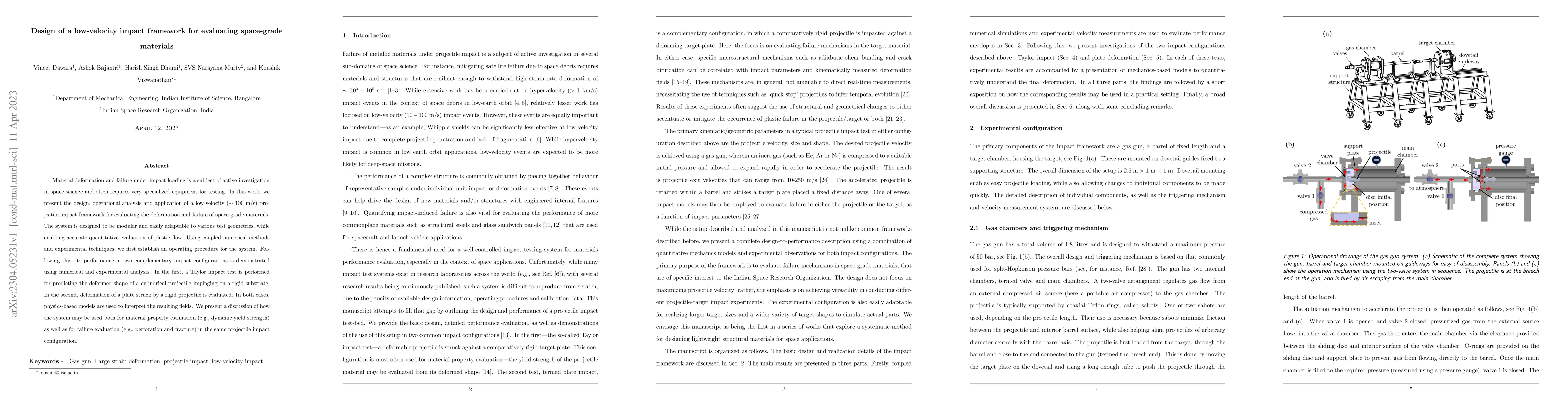 Thumbnail for Design of a low-velocity impact framework for evaluating space-grade
  materials