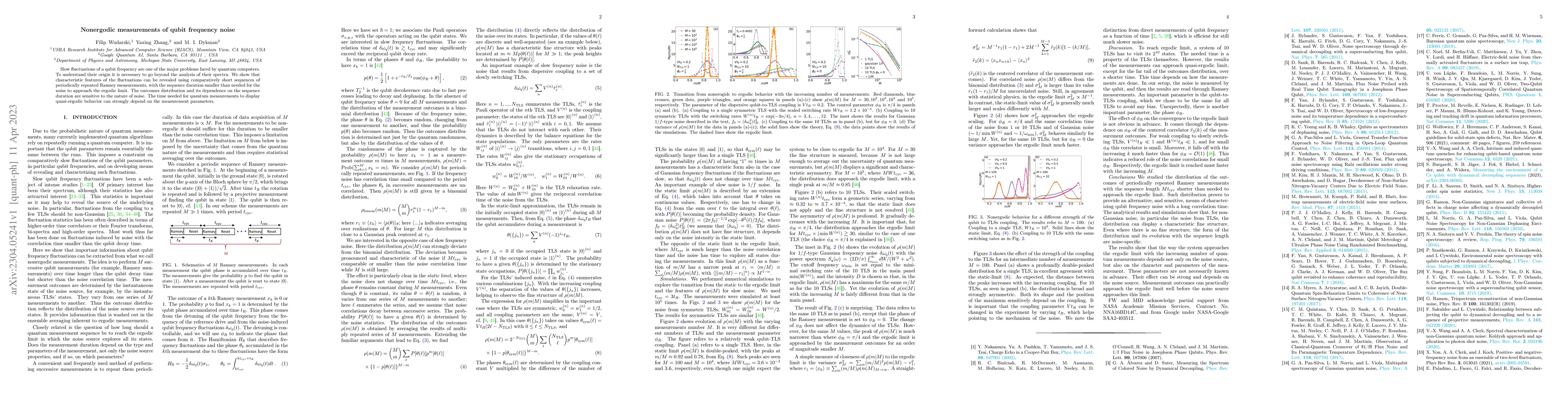 Thumbnail for Nonergodic measurements of qubit frequency noise