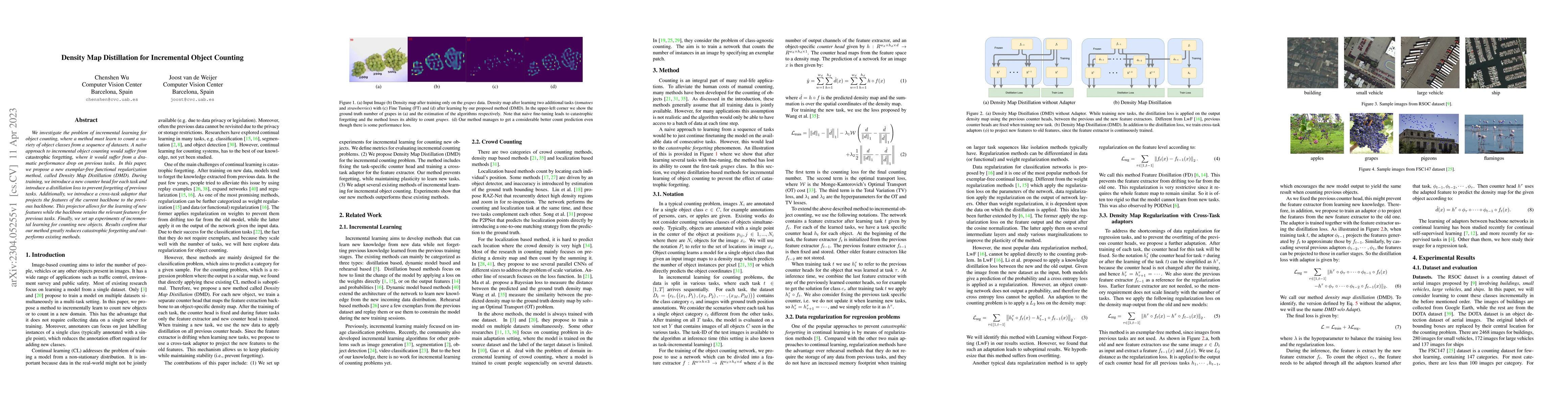 Thumbnail for Density Map Distillation for Incremental Object Counting