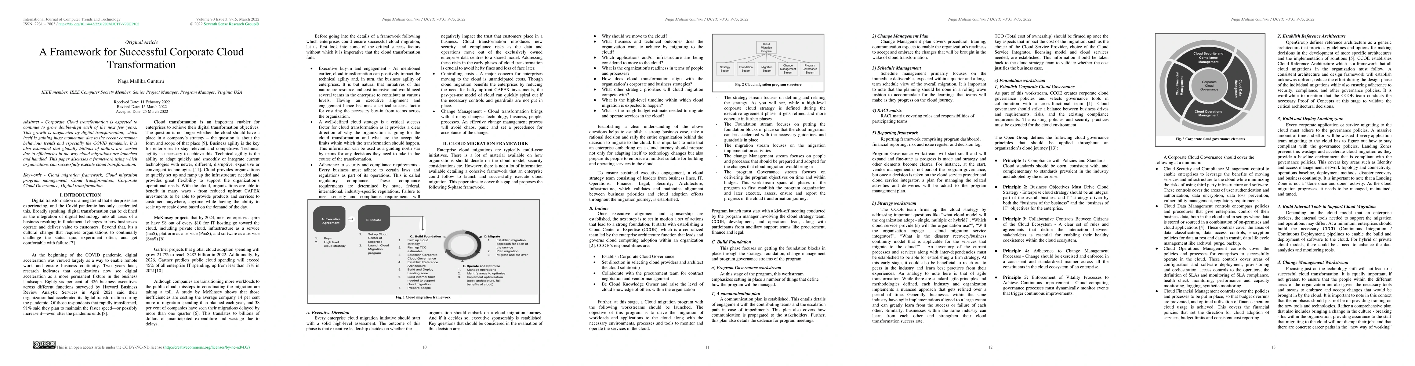 Thumbnail for A Framework for Successful Corporate Cloud Transformation