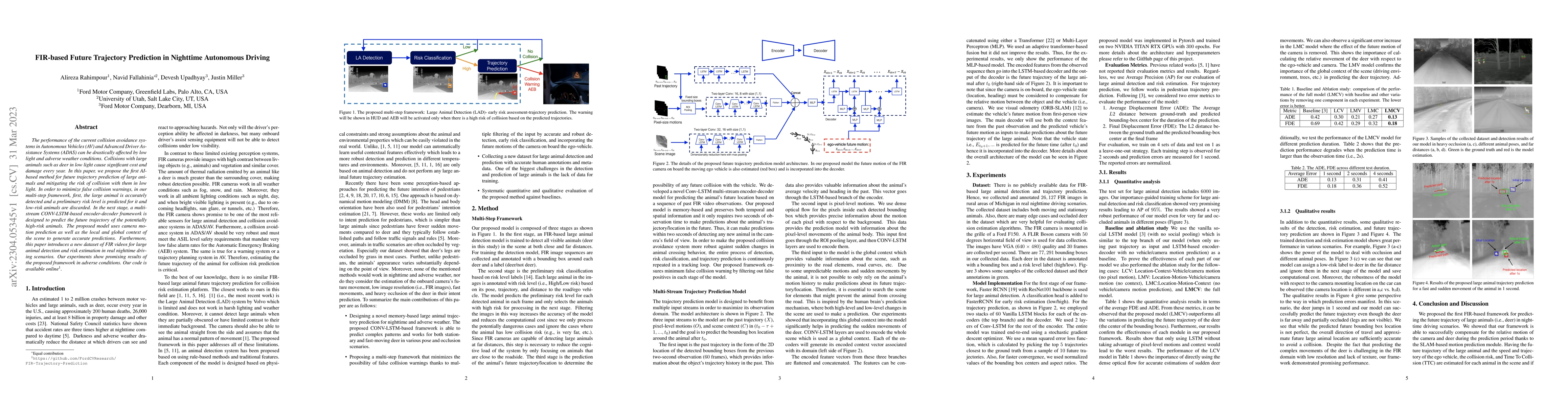Thumbnail for FIR-based Future Trajectory Prediction in Nighttime Autonomous Driving