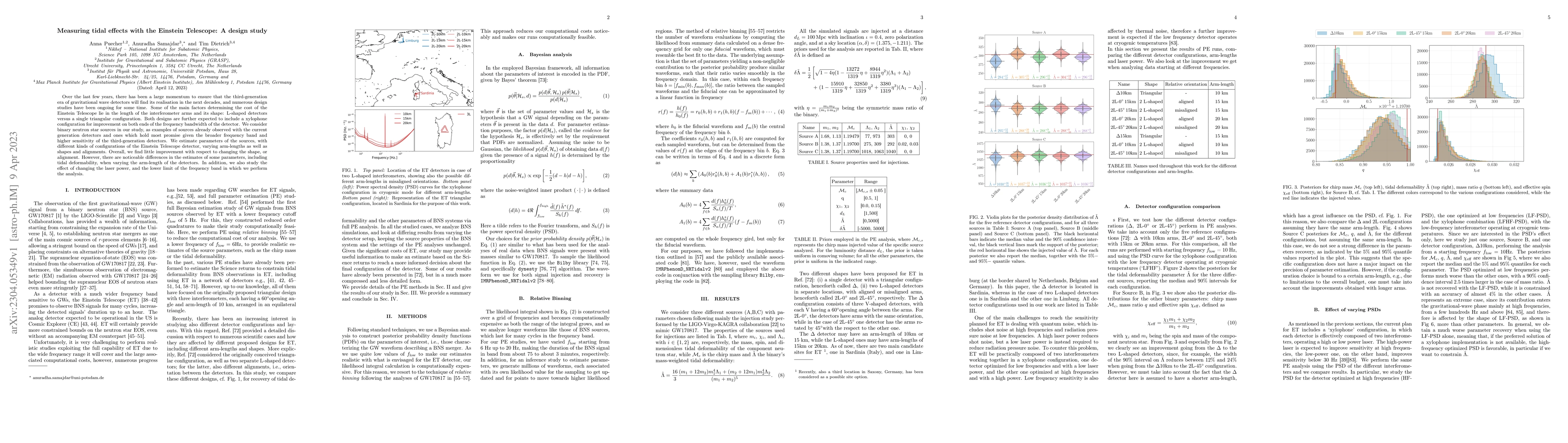 Thumbnail for Measuring tidal effects with the Einstein Telescope: A design study